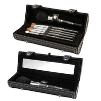 Estuche 7 pinceles de maquillaje Pollié con espejo