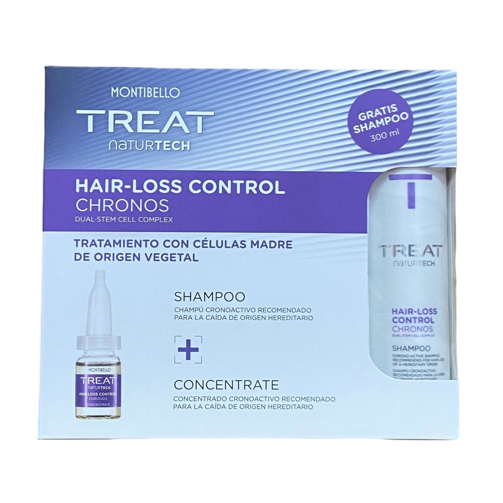 Pack Anticaída hereditaria Montibello Champú+ampollas