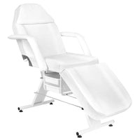 Camilla Sillón Estética regulable con agujero facial blanco