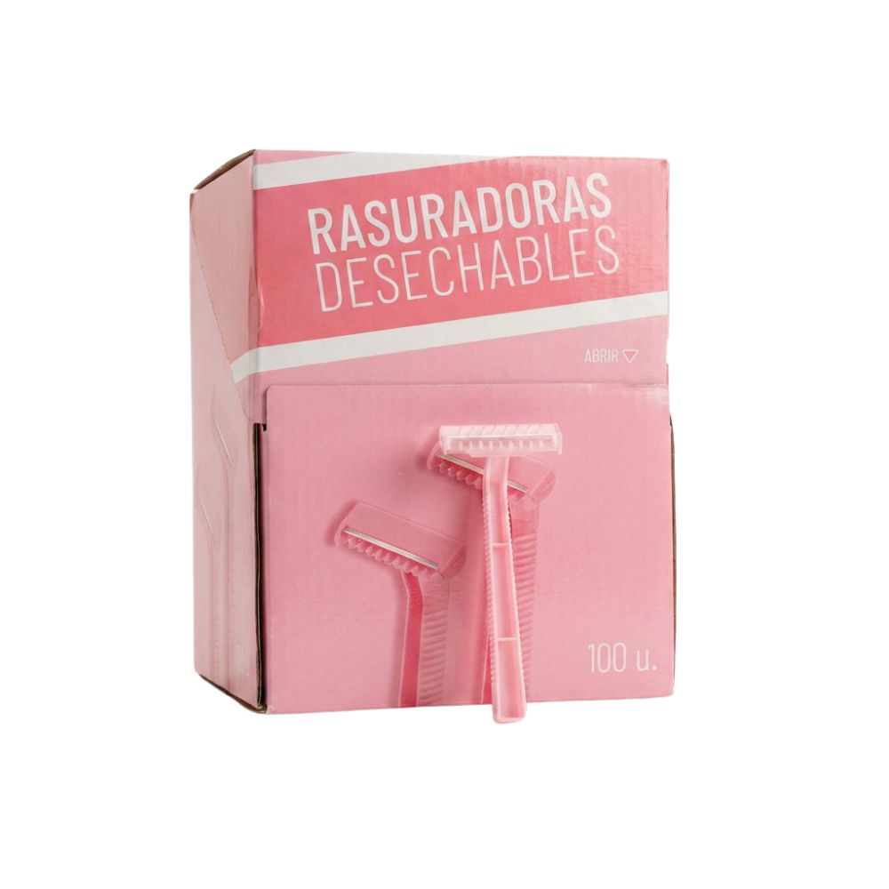 Cuchilla de rasurar desechable 1 hoja caja 100 unidades