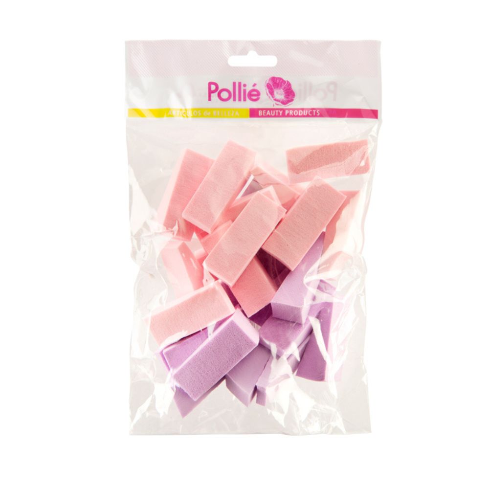 Esponjas para maquillaje colores bolsa 24 unidades