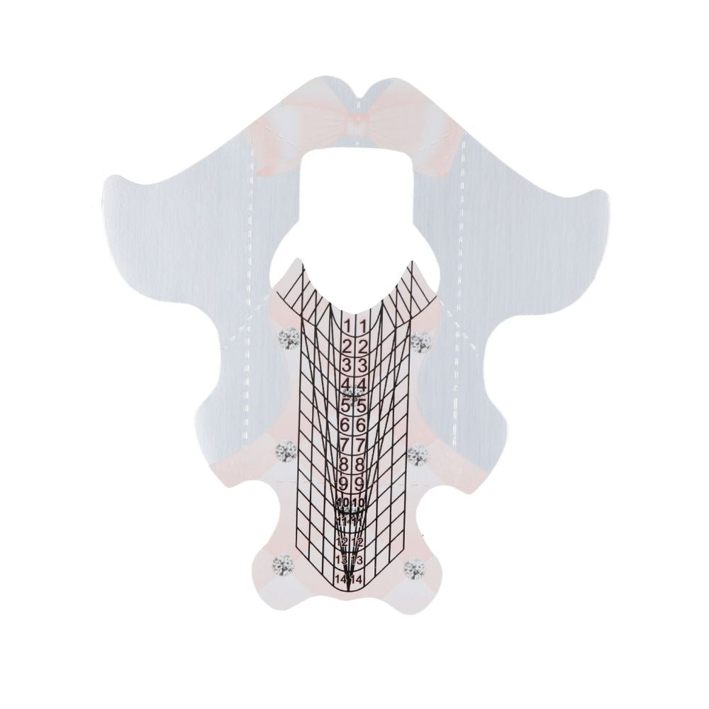 Moldes de papel para extensiones de uñas Pollié 500 unidades