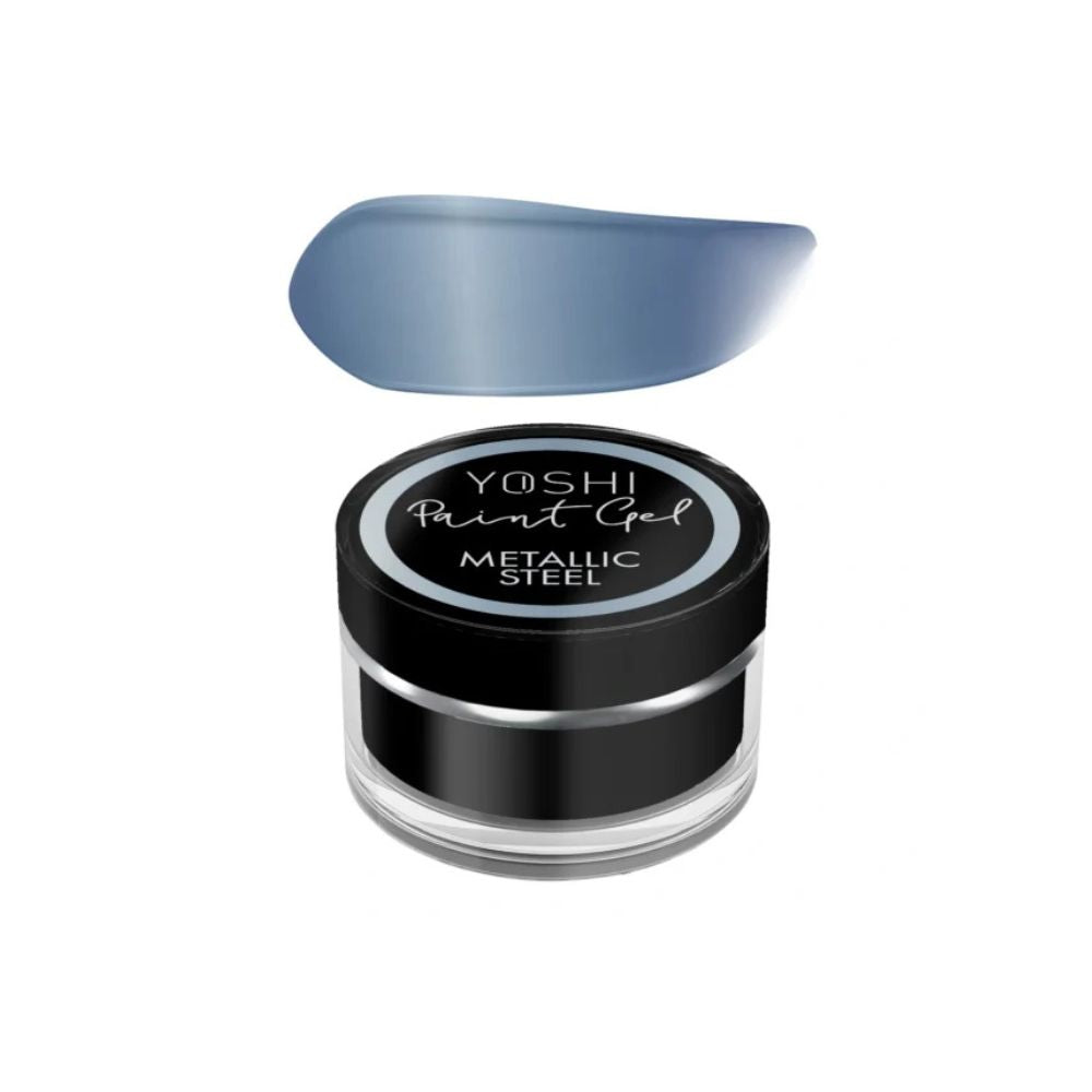 Gel de Pintura Metálico para Uñas Yoshi Metallic Steel 5g
