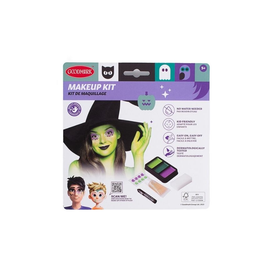 Kit maquillaje Halloween de bruja glamour