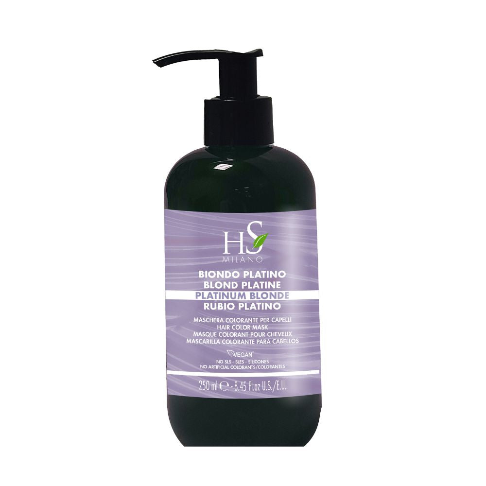 Mascarilla capilar de color Rubio Platino HS Milano 250ml
