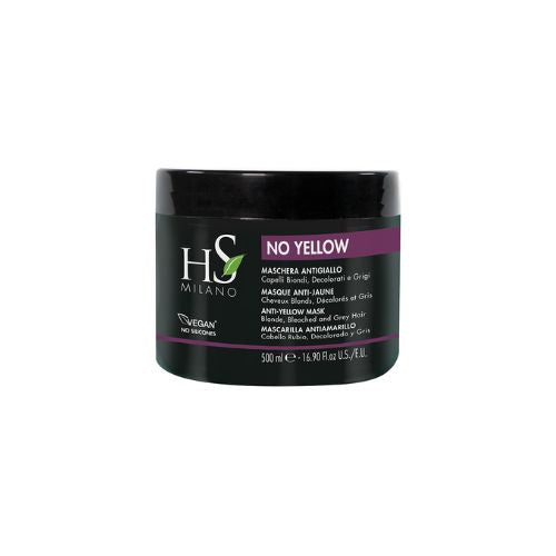 Mascarilla No Yellow cabello rubio decolorado y gris Hs Milano 500ml