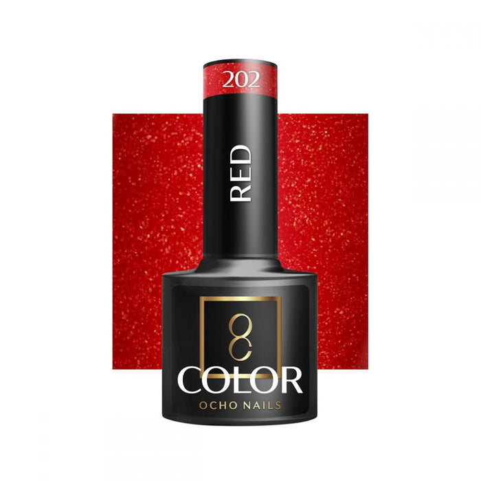 Ocho Nails esmalte semipermanente 202 red