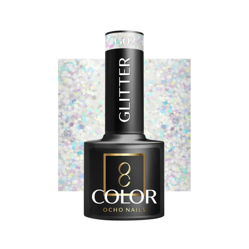 Ocho Nails esmalte semipermanente G02 glitter