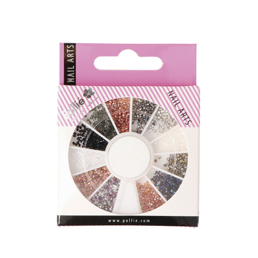 Piedras colores pequeñas para Nail Art Pollié 600 unidades