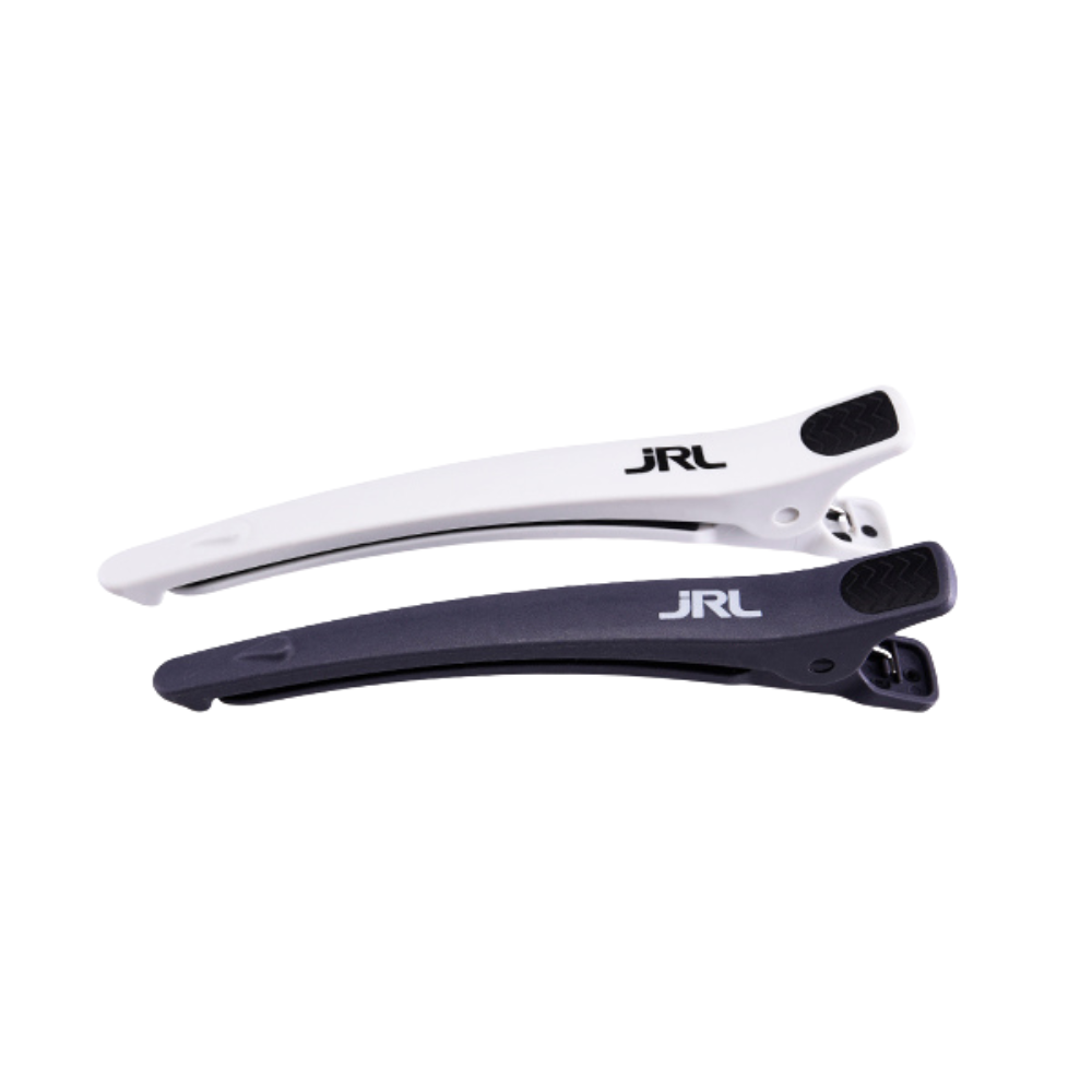 Pinza Pato JRL plástico color gris y blanco pack 6 unidades