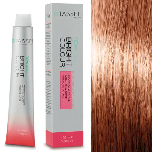 Tinte Tassel Bright Color 8.34 rubio claro dorado cobre 100ml