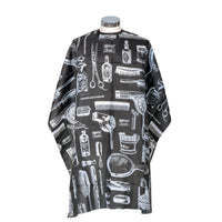Capa de corte negra Stom cierre corchetes 117x138 cm - Kissbel