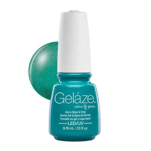 Esmalte semipermanente Geláze Turned Up Turquoise 9.76ml - Kissbel