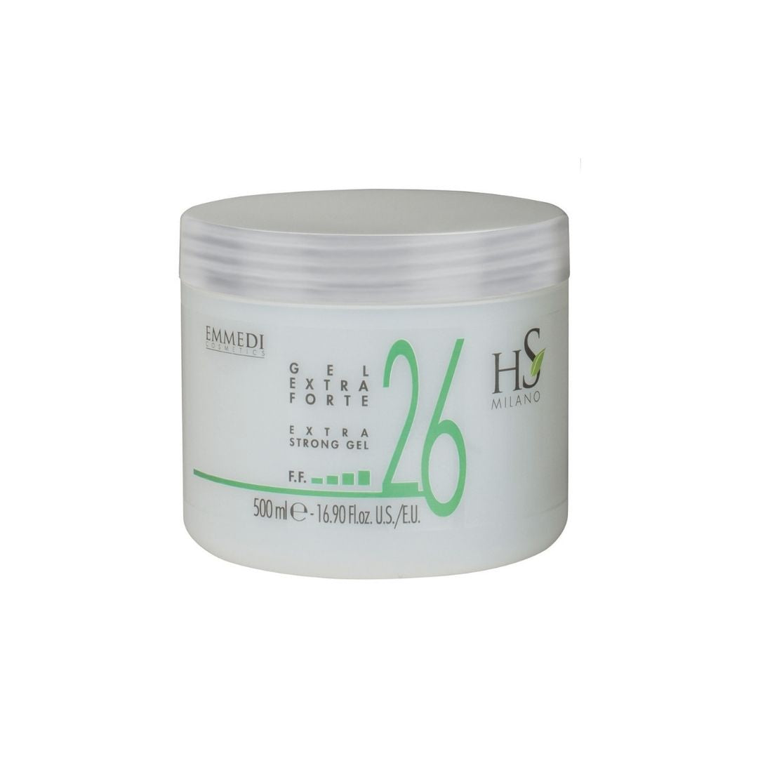 Gel de fijación extra fuerte 26 HS Milano 500 ml