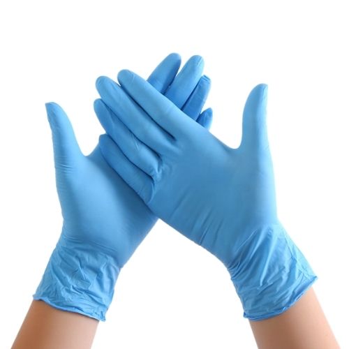 Guantes de Nitrilo azul sin polvo