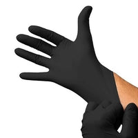 Guantes de Nitrilo negro sin polvo caja 100 unidades