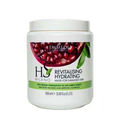 Mascarilla Hidratante cabellos dañados Hs Milano 1.000ml 