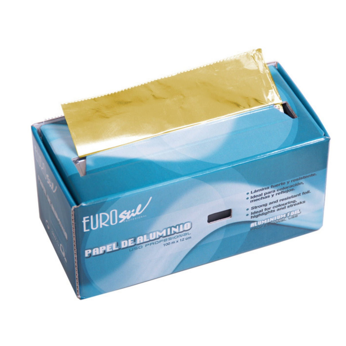 Papel Aluminio caja dispensadora colores 12cm x 100m - Kissbel