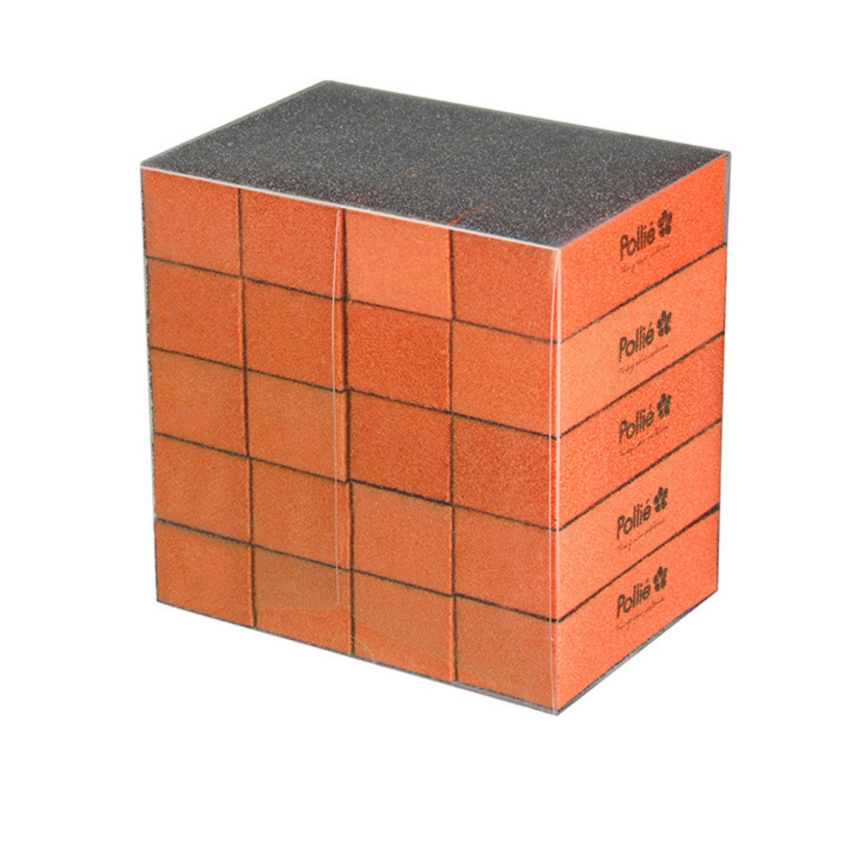 Taco pulidor 3 caras naranja de 100/180/180 caja 20 unidades - Kissbel